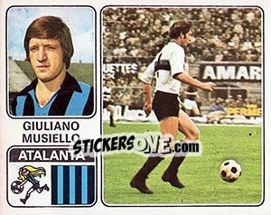 Cromo Giuliano Musiello - Calciatori 1972-1973 - Panini