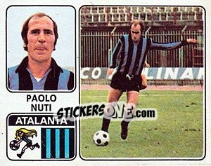 Sticker Paolo Nuti - Calciatori 1972-1973 - Panini