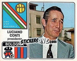 Sticker Luciano Conti - Calciatori 1972-1973 - Panini