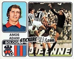 Sticker Amos Adani - Calciatori 1972-1973 - Panini