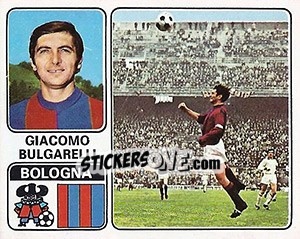 Sticker Giacomo Bulgarelli - Calciatori 1972-1973 - Panini