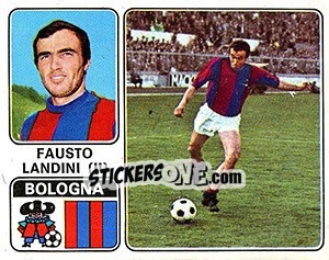 Sticker Fausto Landini - Calciatori 1972-1973 - Panini