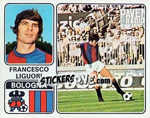 Sticker Francesco Liguori - Calciatori 1972-1973 - Panini