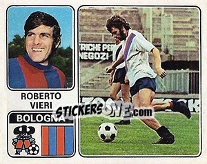 Cromo Roberto Vieri - Calciatori 1972-1973 - Panini