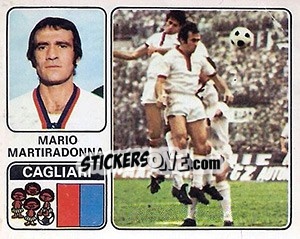 Sticker Mario Martiradonna - Calciatori 1972-1973 - Panini