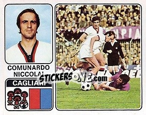 Cromo Comunardo Niccolai - Calciatori 1972-1973 - Panini