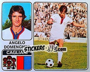 Sticker Angelo Domenghini - Calciatori 1972-1973 - Panini