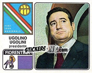 Figurina Ugolino Ugolini - Calciatori 1972-1973 - Panini