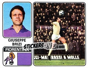 Sticker Giuseppe Brizi - Calciatori 1972-1973 - Panini