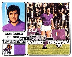 Sticker Giancarlo De Sisti - Calciatori 1972-1973 - Panini