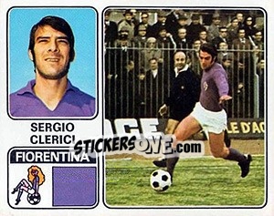 Cromo Sergio Clerici - Calciatori 1972-1973 - Panini