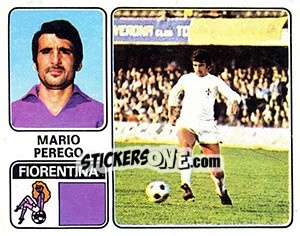 Sticker Mario Perego - Calciatori 1972-1973 - Panini