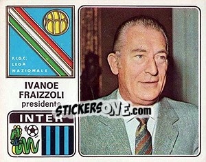 Figurina Ivanoe Fraizzoli - Calciatori 1972-1973 - Panini