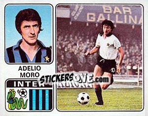 Sticker Adelio Moro - Calciatori 1972-1973 - Panini