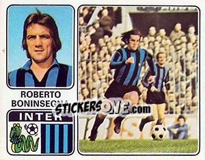 Sticker Roberto Boninsegna - Calciatori 1972-1973 - Panini
