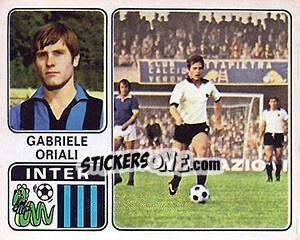 Figurina Gabriele Oriali - Calciatori 1972-1973 - Panini