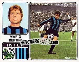 Cromo Mario Bertini - Calciatori 1972-1973 - Panini