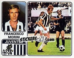 Sticker Francesco Morini - Calciatori 1972-1973 - Panini