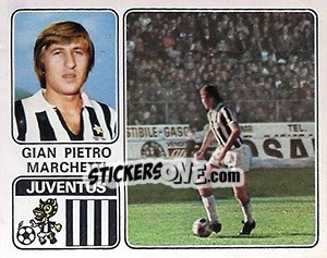 Cromo Gian Pietro Marchetti - Calciatori 1972-1973 - Panini