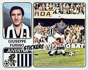 Figurina Giuseppe Furino - Calciatori 1972-1973 - Panini