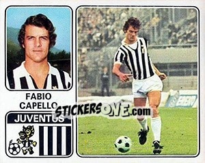 Sticker Fabio Capello - Calciatori 1972-1973 n. 142 - Panini