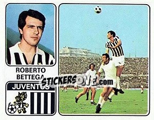Sticker Roberto Bettega - Calciatori 1972-1973 - Panini