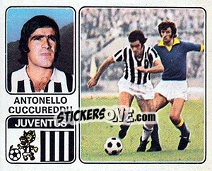 Sticker Antonello Cuccureddu - Calciatori 1972-1973 - Panini