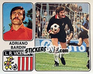 Figurina Adriano Bardin - Calciatori 1972-1973 - Panini