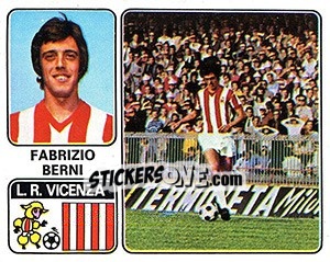 Cromo Fabrizio Berni - Calciatori 1972-1973 - Panini