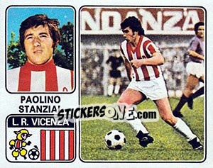 Sticker Paolino Stanzial - Calciatori 1972-1973 - Panini