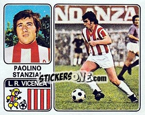 Figurina Paolino Stanzial - Calciatori 1972-1973 - Panini