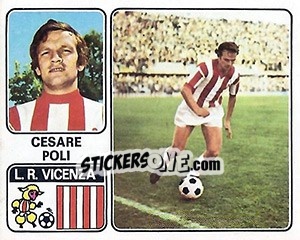 Sticker Cesare Poli - Calciatori 1972-1973 - Panini