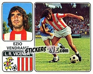 Sticker Ezio Vendrame - Calciatori 1972-1973 - Panini