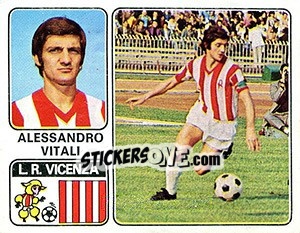 Sticker Alessandro Vitali - Calciatori 1972-1973 - Panini