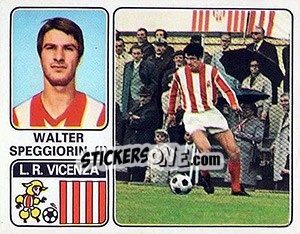 Sticker Walter Speggiorin - Calciatori 1972-1973 - Panini