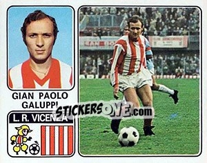 Cromo Gian Paolo Galuppi - Calciatori 1972-1973 - Panini