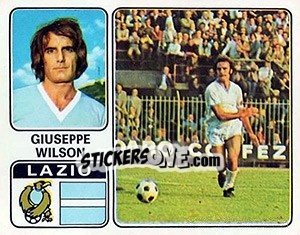 Sticker Giuseppe Wilson - Calciatori 1972-1973 - Panini