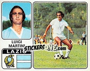 Figurina Luigi Martini - Calciatori 1972-1973 - Panini