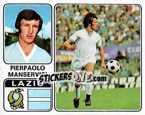 Sticker Pierpaolo Manservisi - Calciatori 1972-1973 - Panini