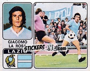Figurina Giacomo La Rosa - Calciatori 1972-1973 - Panini
