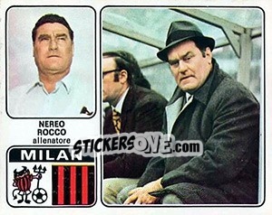 Sticker Nereo Rocco - Calciatori 1972-1973 - Panini
