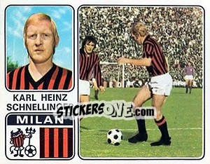 Cromo Karl Heinz Schnellinger - Calciatori 1972-1973 - Panini