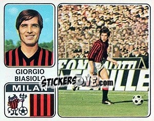 Cromo Giorgio Biasolo - Calciatori 1972-1973 - Panini