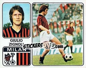 Sticker Giulio Zignoli - Calciatori 1972-1973 - Panini