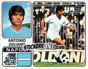 Sticker Antonio Juliano - Calciatori 1972-1973 - Panini