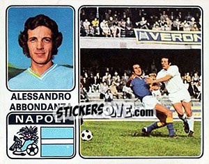 Figurina Alessandro Abbondanza - Calciatori 1972-1973 - Panini