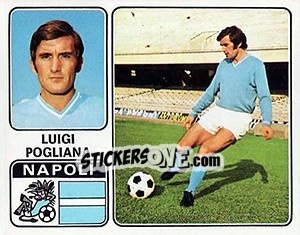 Cromo Luigi Pogliana - Calciatori 1972-1973 - Panini