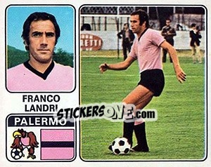 Sticker Franco Landri - Calciatori 1972-1973 - Panini