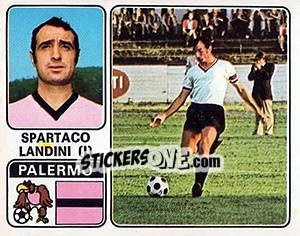 Figurina Spartaco Landini - Calciatori 1972-1973 - Panini