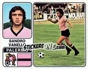 Figurina Sandro Vanello - Calciatori 1972-1973 - Panini